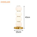 Axyaa Modern Glass Table Lamps for Home Decor and Lighting