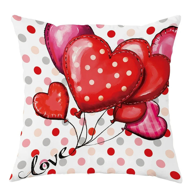 Axyaa Love Balloon Pattern Pillowcase - Romantic Home Room Decor & Gift