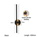 Axyaa Black Aluminum Strip Wall Sconce Dimmable LED Wall Lamp