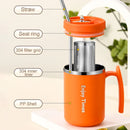 Axyaa Stainless Steel Insulated Travel Coffee Mug with Handle, Lid, Infuser
