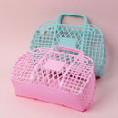 Axyaa Hollow Plastic Tote Basket: Spacious & Portable Beach, Travel, Shower, Home Essential