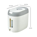 Axyaa Rice Dispenser Kitchen Organizer Storage Container Cereal Jar Home Box