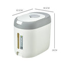 Axyaa Rice Dispenser Kitchen Organizer Storage Container Cereal Jar Home Box