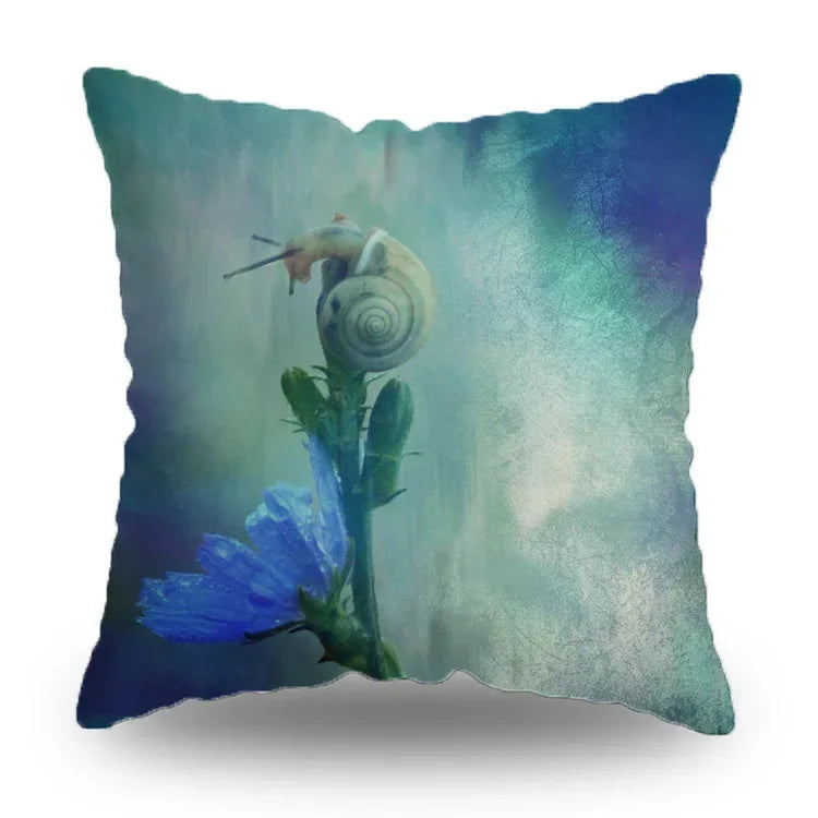 Axyaa Retro Butterfly Pattern Pillowcase 45x45cm Decorative Cushion Cover