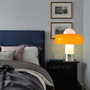 Axyaa Orange Glass Mushroom Lamp: Modern Bedroom Bedside Decor