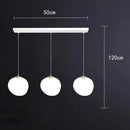 Axyaa Modern White Glass LED Chandelier for Living Room, Staircase & Bar
