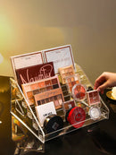 Axyaa Acrylic Makeup Organizer: Nail Polish, Lipstick, Eye shadow, Blush & Cosmetics Display
