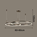Axyaa LED Chandelier Pendant Light for Modern Dine Room, Indoor Living Room Ceiling Lamp