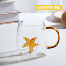 Axyaa 3D Cartoon Animal Glass Cup - Cute Single Layer Cup for Water, Coffee, Juice