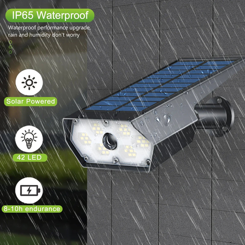 Axyaa Solar Motion Lights 3 Modes Outdoor Waterproof Pathway Spotlights