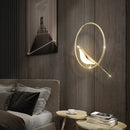Axyaa Nordic Magpie LED Pendant Lamps Silver Gold Bird Hanging Light