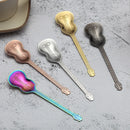 Axyaa Titanium-Plated Guitar Design Coffee Stirring Spoon Set