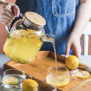 Axya Glass Teapot Set with Cup and Removable Filter Spout