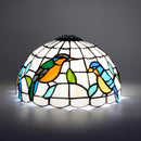 Axyaa 10 Inch Handmade Stained Glass Lampshade Replace for Table Pendant lamp