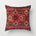 Axyaa Red Moroccan Short Plush Ethnic Style Cushion Cover for Home Decoration