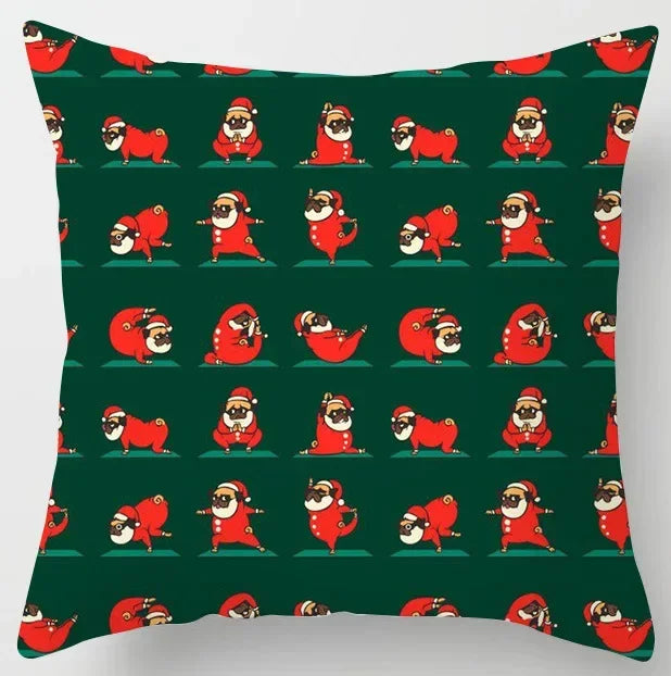 Axyaa Yoga Panda & Avocado Cartoon Animal Throw Pillow Bundle