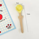 Axyaa Ceramic Tulip Spoon: Cute Kitchen Tableware Dessert Soup Spoon