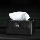 Axya Leather Tissue Box Drawer Organizer - Foldable & Portable Storage Box