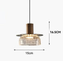 Axyaa Modern Glass Cover Pendant Light Fixture for Restaurant Living Room