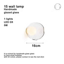 Axyaa Glazed Glass Bubble Pendant LED Light Fixture