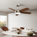 Axyaa Modern 52" LED Ceiling Fan for Indoor Lighting Fixtures
