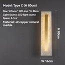 Axyaa Gold Marble LED Wall Sconces for Indoor Decorative Lighting