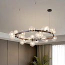 Axyaa Elegant Crystal Chandelier Dining Room Ceiling Pendant Lights