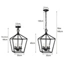 Axyaa Minimalist Farmhouse Chandelier for Kitchen Hallway Bedroom Light