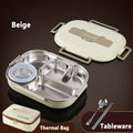 Axyaa Stainless Steel Insulated Bento Lunch Box Set with Bag - Office, School, Commercial