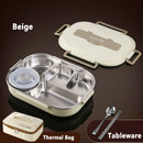 Axyaa Stainless Steel Insulated Bento Lunch Box Set with Bag - Office, School, Commercial