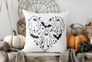 Cute Ghost & Spider Webs Pillow Cover by Axyaa - Perfect for Sofa, Bedroom, Car