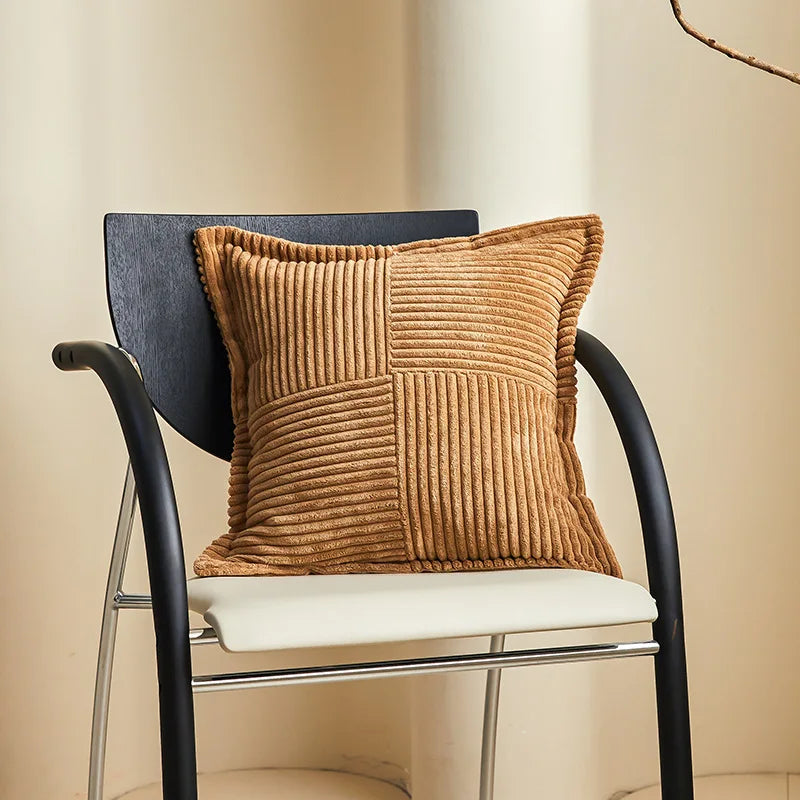 Boho Striped Pillow Covers for Sofa Bed Living Room Decor - Axyaa