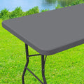 Axyaa Stretch Washable Patio Table Cover Waterproof Outdoor Tablecloth