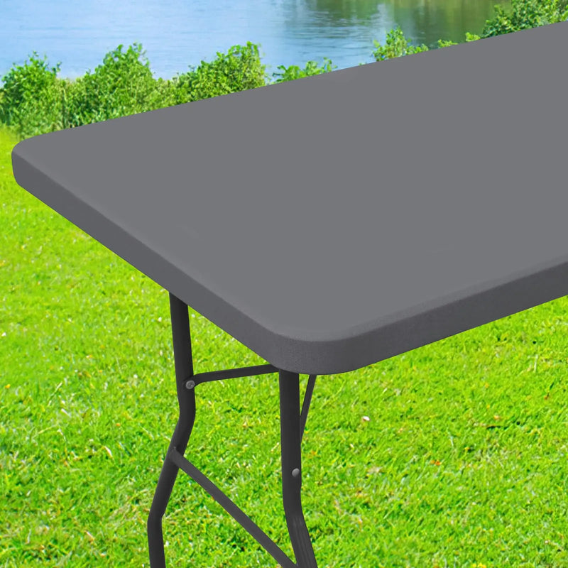 Axyaa Stretch Washable Patio Table Cover Waterproof Outdoor Tablecloth