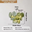 Axyaa Green Glass Chandelier Vintage Indoor Pendant Lighting