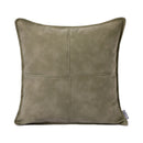 Axyaa Farmhouse Waist Pillow Sofa Cross Green Leather Stitching Cushion