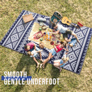 Axyaa Reversible Outdoor Straw Rug Waterproof Boho Patio Mat