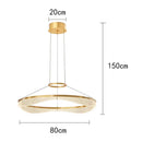 Axyaa Modern Ring LED Pendant Chandeliers for Living Room and Dining Room