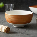 Axyaa Ceramic Meal Bowl Set - Elegant and Modern Household Restaurant Noodle Soup Rice Bowl