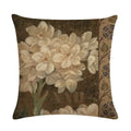 Retro White Flower Pattern Cushion Cover - Axyaa Home Decor Pillowcase