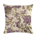 Axyaa Country Flower Bird Series Linen Pillowcase 45*45cm