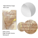 Axyaa Ayat Al Kursi Quran Beige Gold Marble Poster Wall Art Canvas