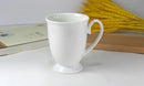 Axyaa White Porcelain Coffee Mug Tea Cup Ceramic Tumbler Thermo Couple Mug