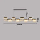 Axyaa Crystal Chandelier Stair Pendant Living Room Interior Lighting
