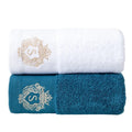 Axyaa 2pcs Towel Set: 35x75cm Face Hand Towels & 70x140cm Big Bath Shower Towel