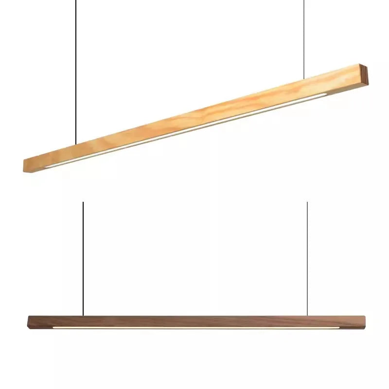 Axyaa Nordic Black Walnut Chandelier: Minimalist Dining Room Lighting