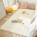 Axyaa Plush Rabbit Hair Carpet: Soft Shaggy Rug for Living Room, Bedroom, or Sofa