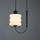 Axyaa Modern Black Glass Pendant Sconces LED Chandelier