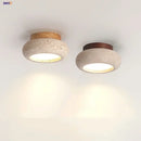 Axyaa Natural Yellow Travertine Canopy LED Ceiling Light