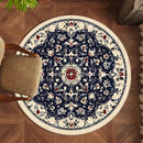 Axyaa Round Retro Bedroom Rug Soft Carpet Washable Living Room Lounge Mat
